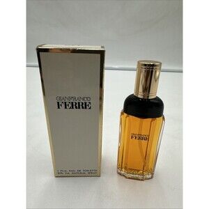Vintage Gianfranco Ferre Eau De Toilette Natural Spray 1 oz 30 ml NIB Perfume